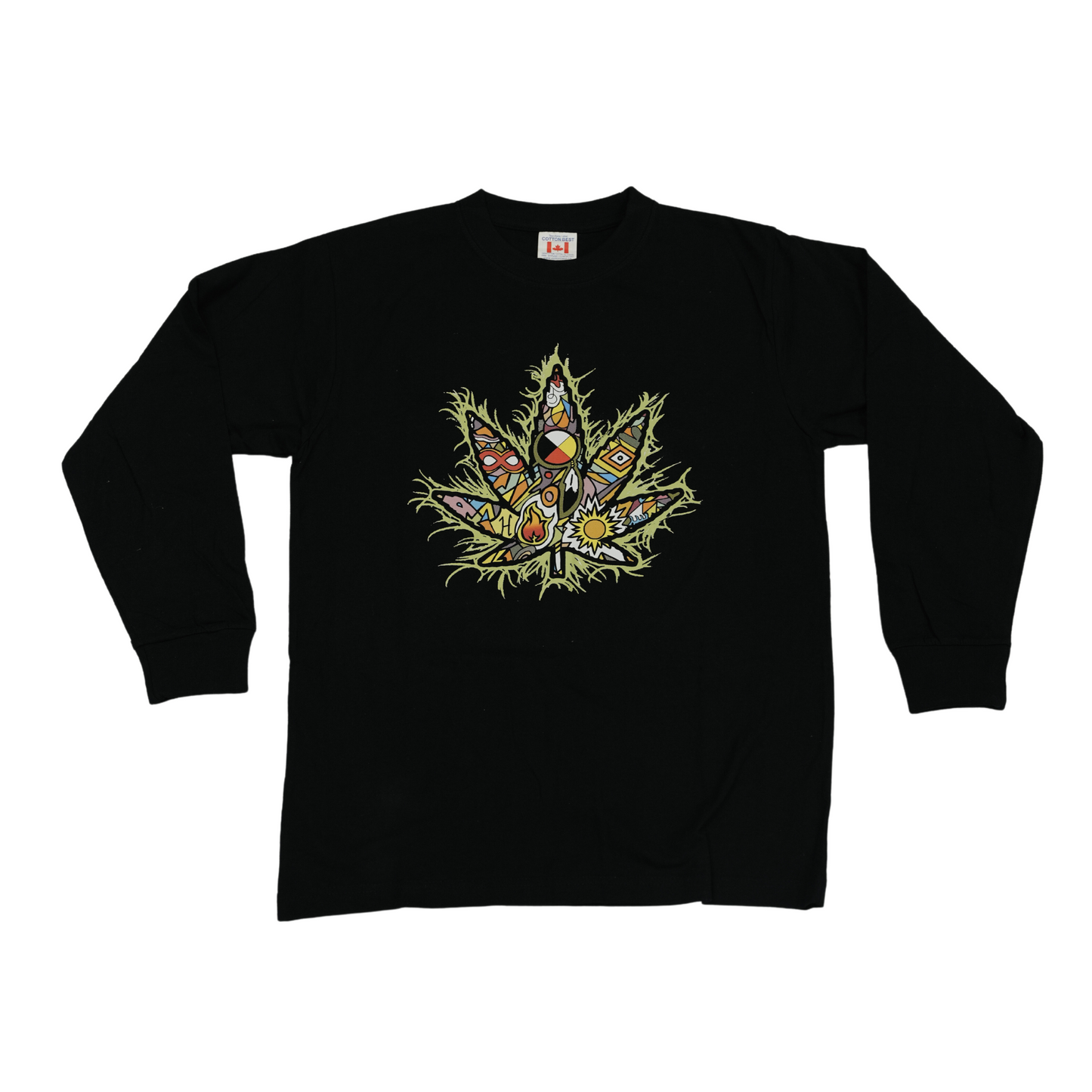 Decolonized Marijuana Leaf Long Sleeve Shirt