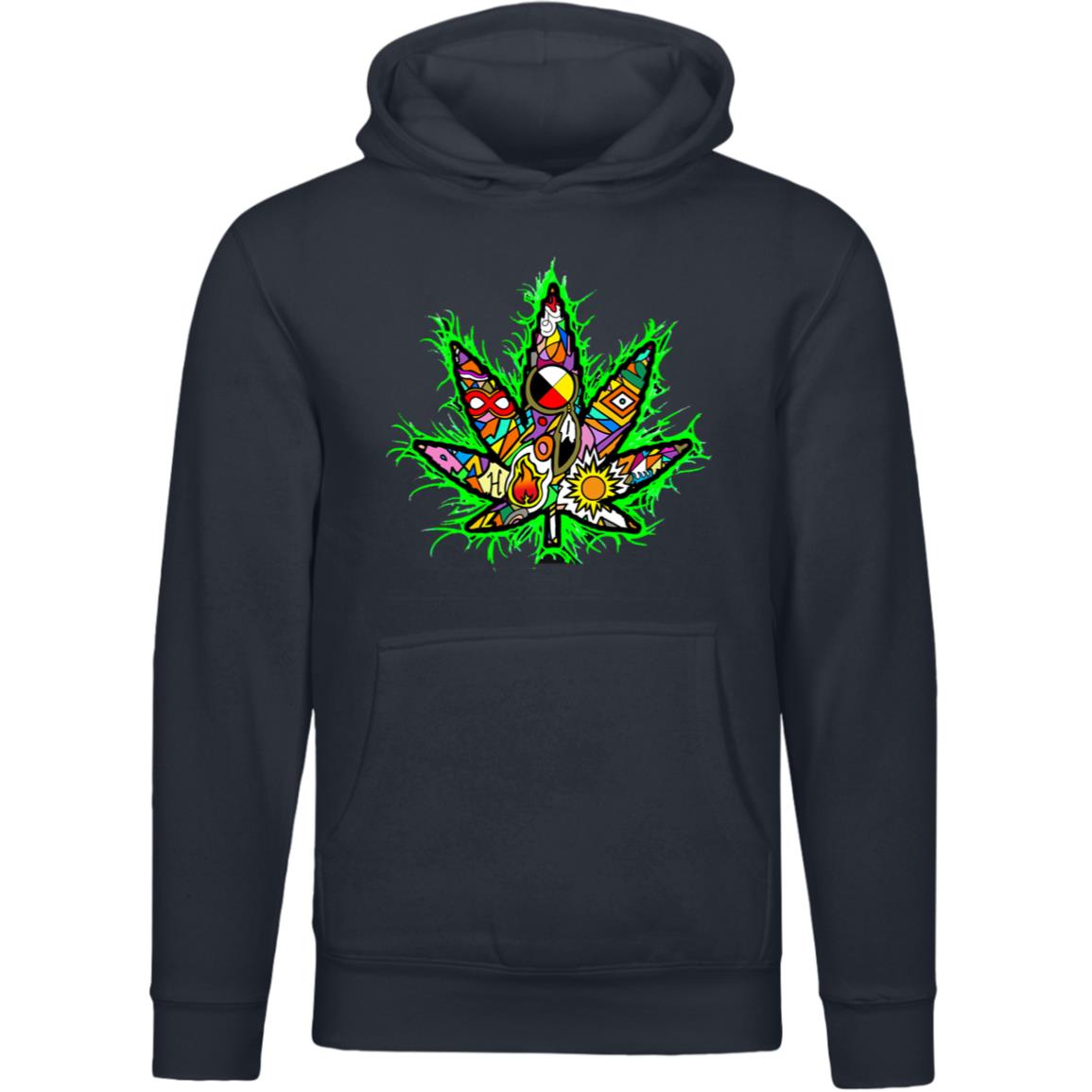 Premium Unisex Mid Tones Weed Leaf Hoodie