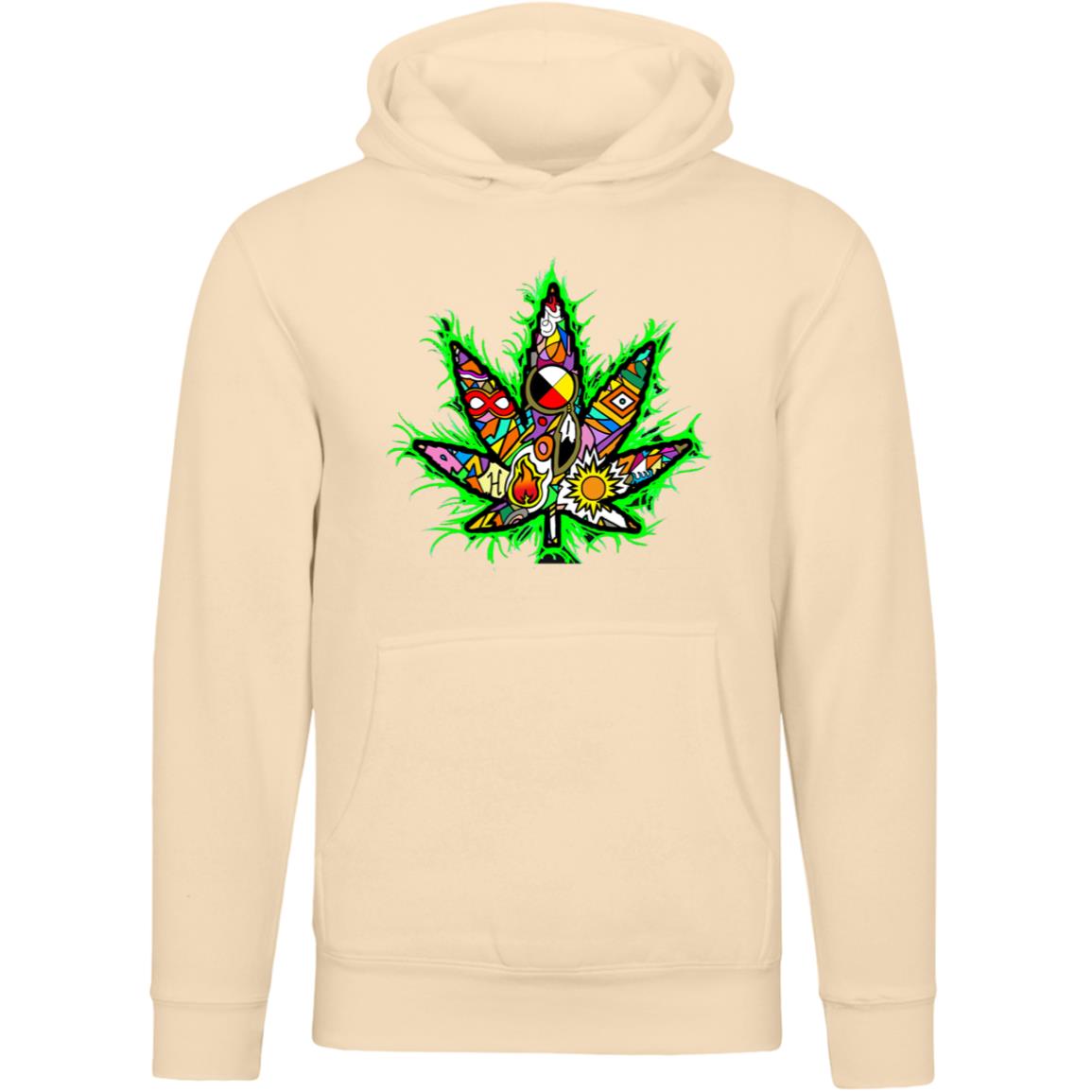 Premium Unisex Mid Tones Weed Leaf Hoodie