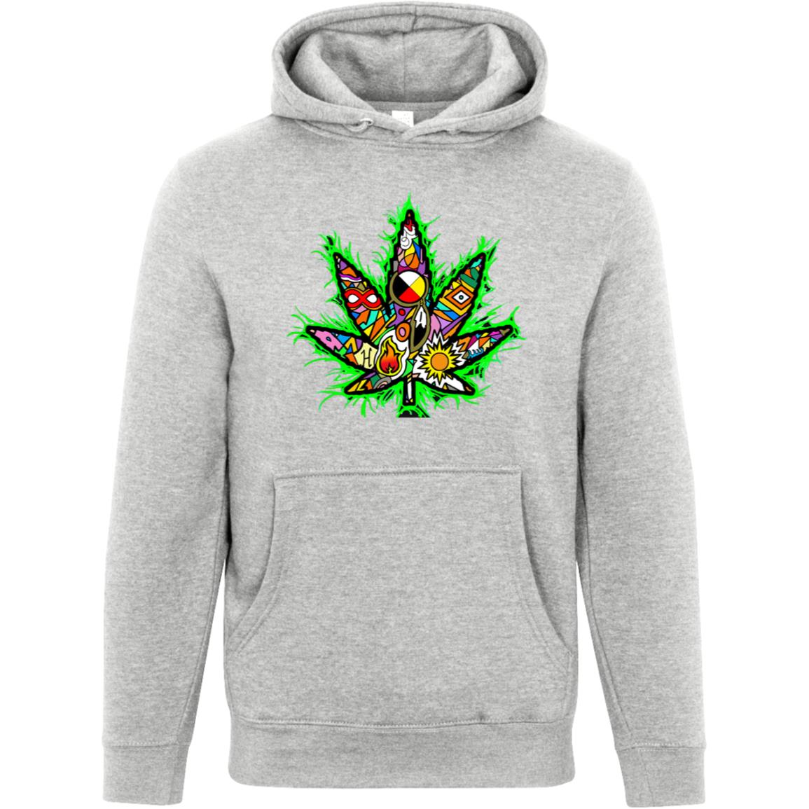 Premium Unisex Mid Tones Weed Leaf Hoodie