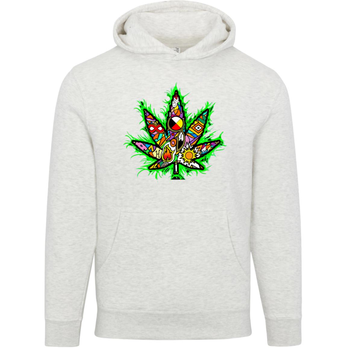 Premium Unisex Mid Tones Weed Leaf Hoodie