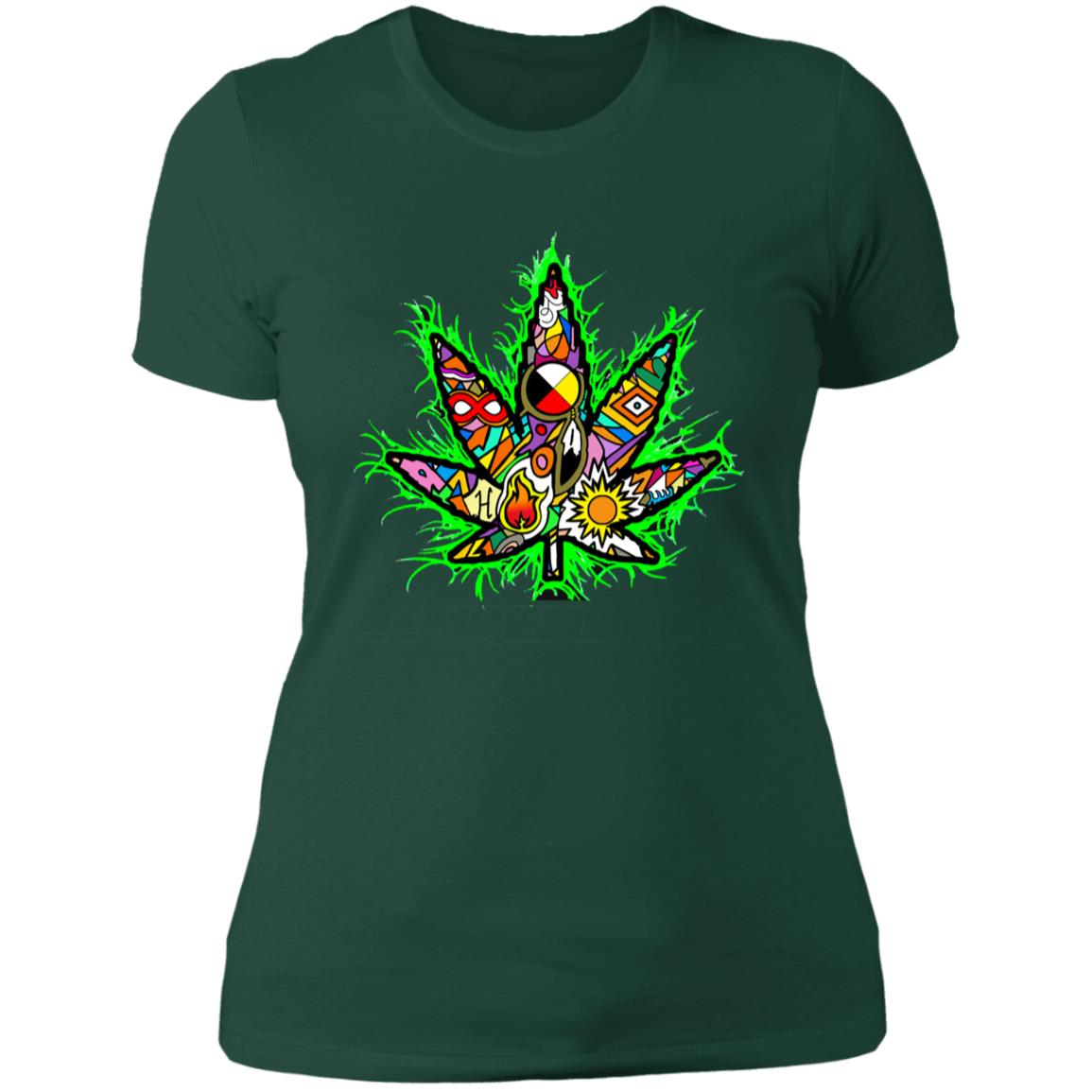 Marijuana Leaf Ladies' T-Shirt