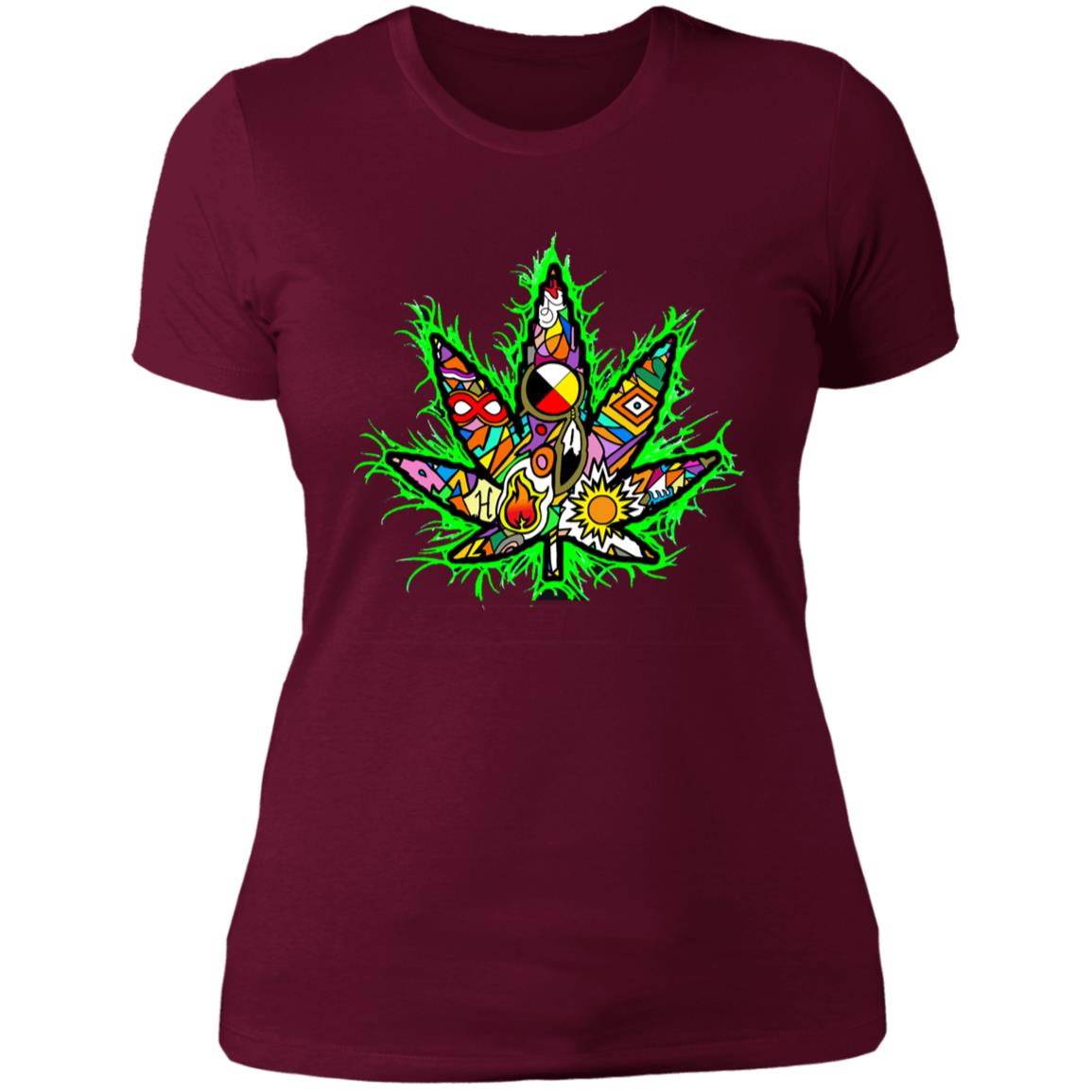 Marijuana Leaf Ladies' T-Shirt