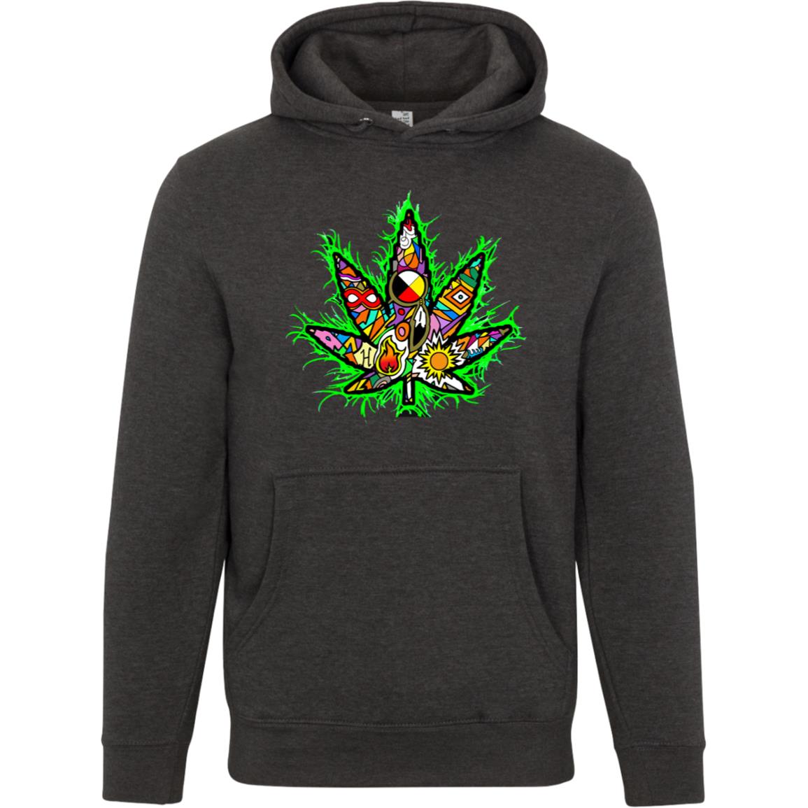 Premium Unisex Mid Tones Weed Leaf Hoodie