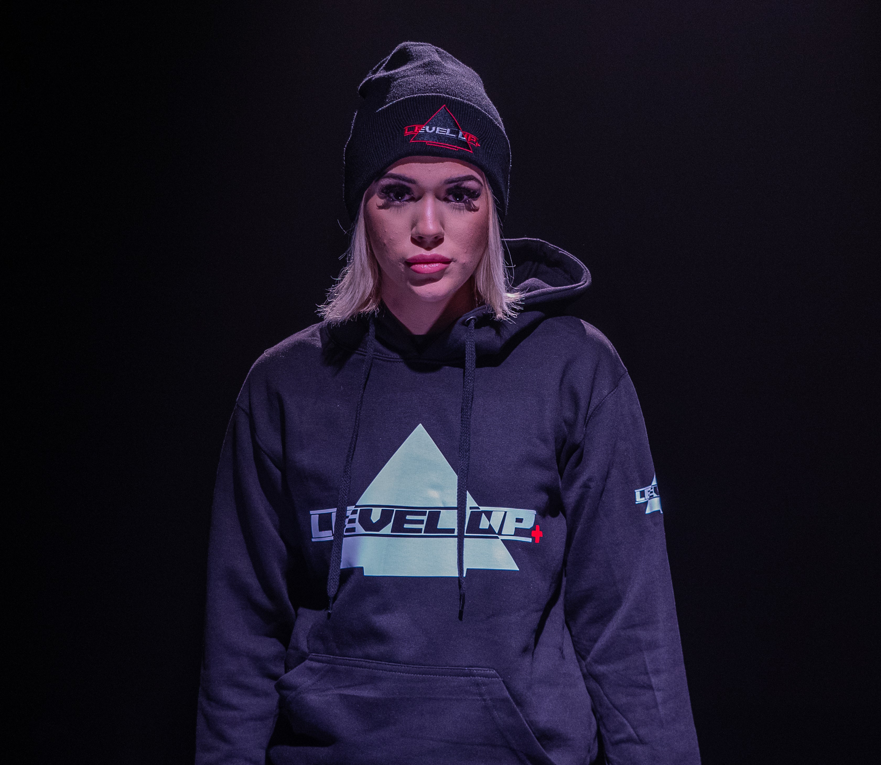 Level Up Clothes Black Level Up+ Hoodie – LevelUpon6